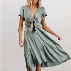 Baltic Born Poppy Satin midi dress